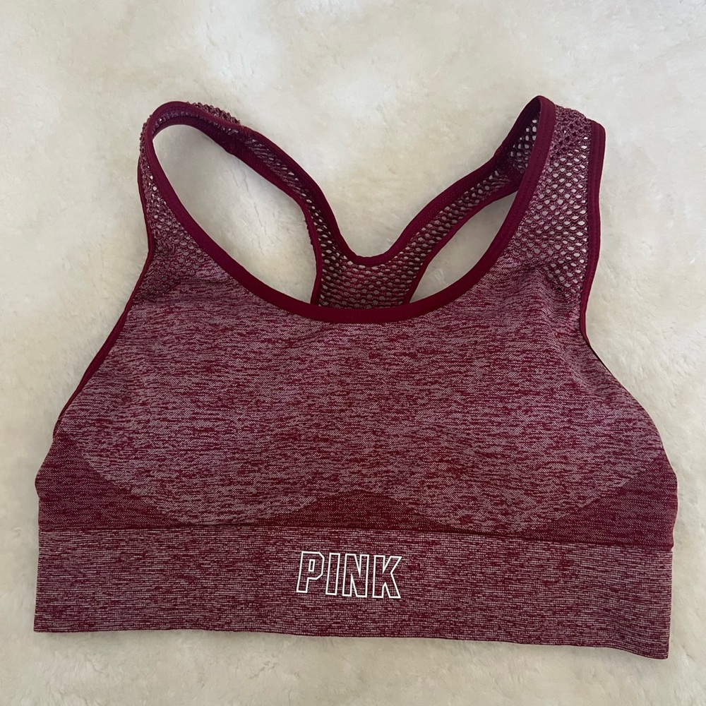 Pink VS Seamless Lightly Line Sport Bra